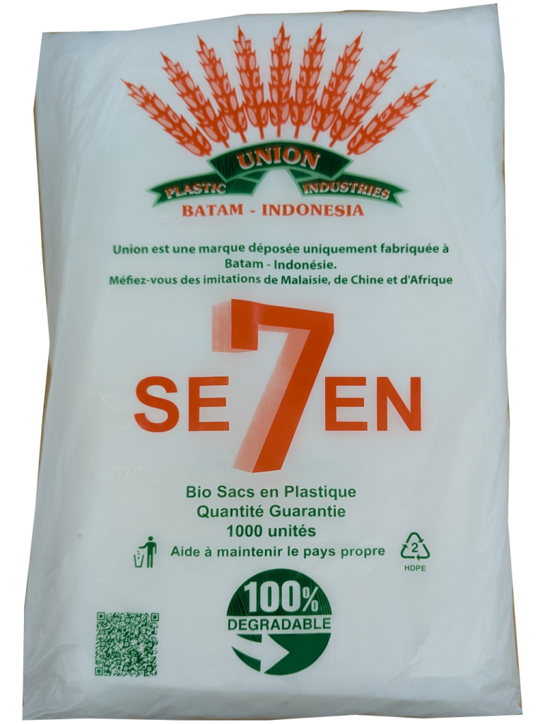 Union biodegradable plastic bag packaging Batam Indonesia